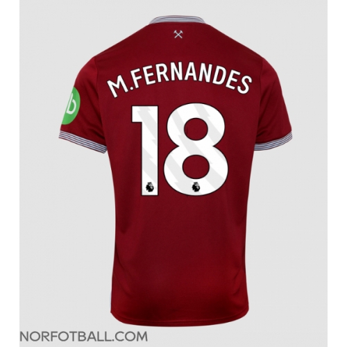 Billige Fotballdrakt West Ham United Mateus Fernandes #18 Replika Hjemmedrakt 2025-26 Kortermet Billige Fotballdrakt West Ham United Mateus Fernandes #18 Replika Hjemmedrakt 2025-26 Kortermet